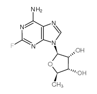 2-氟-5'-脱氧腺苷 结构式