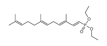 Phosphonic acid, P-(3,7,11-trimethyl-1,3,6,10-dodecatetraen-1-yl)-, diethyl ester 结构式