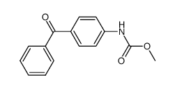 N-(4-苯甲酰基苯基)氨基甲酸甲酯 结构式