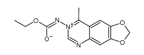 7-乙氧羰基氨基-8-甲基-[1,3]二氧杂环[4,5-g]喹唑啉内盐 结构式