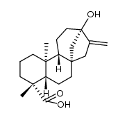 13-羟基贝壳杉-16-烯-18-酸 结构式