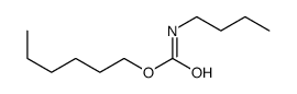己基 N-丁基氨基甲酸酯 结构式