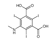 2,4,6-三碘-5-(甲基氨基)间苯二甲酸 结构式