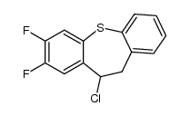 11-氯-2,3-二氟-10,11-二氢二苯并[b,f]噻庚因 结构式