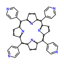 5,10,15,20-四(4-吡啶基)卟啉 结构式