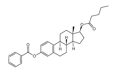 Estra-1,3,5(10)-triene-3,17-diol (17β)-, 3-benzoate 17-pentanoate (9CI) 结构式