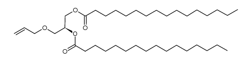 3-烯丙基-1,2-二棕榈酰-sn-甘油 结构式