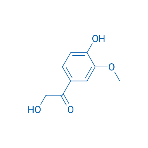 2-羟基-1-(4-羟基-3-甲氧基苯基)乙酮 结构式