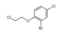 2-溴-4-氯-1-(2-氯乙氧基)苯 结构式