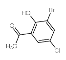3'-溴-5'-氯-2'-羟基苯乙酮 结构式
