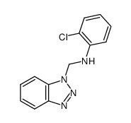 N-(benzotriazol-1-ylmethyl)-2-chloroaniline 结构式