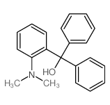 [2-(二甲氨基)苯基]-二苯基甲醇 结构式