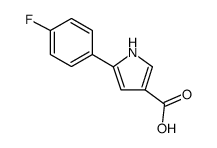 5-(4-氟苯基)-1H-吡咯-3-羧酸 结构式