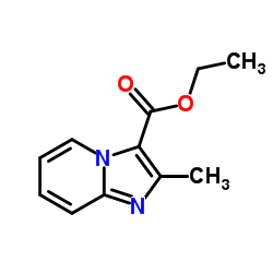 2-甲基咪唑并[1,2-a]吡啶-3-甲酸乙酯 结构式