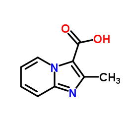 2-甲基咪唑并[1,2-a]吡啶-3-羧酸 结构式