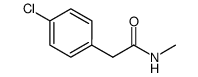 2-(4-氯苯基)-N-甲基乙酰胺 结构式