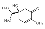 (5S)-5-羟基-5-异丙基-2-甲基-2-环己烯-1-酮 结构式