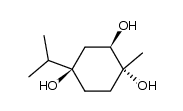 (1R,2R,4R)-1-甲基-4-(1-甲基乙基)-1,2,4-环己三醇 结构式