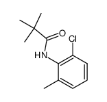 N-(2-氯-6-甲基苯基)新戊酰胺 结构式