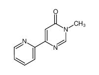 3-甲基-6-吡啶-2-基-3H-嘧啶-4-酮 结构式