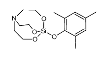1-(2',4',6'-三甲基苯氧基)硅杂氮杂三环[3.3.3]十一烷-2,8,9-三氧 结构式
