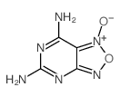 [1,2,5]Oxadiazolo[3,4-d]pyrimidine-5,7-diamine,1-oxide 结构式