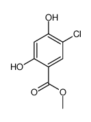 5-氯-2,4-二羟基苯甲酸甲酯 结构式
