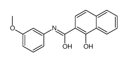 1-羟基-N-(3-甲氧基苯基)萘-2-甲酰胺 结构式