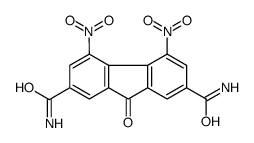 4,5-二硝基-9-氧代-9H-芴-2,7-二羧胺 结构式