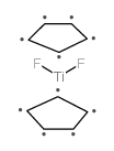 二(环戊二烯基)二氟钛(IV) 结构式