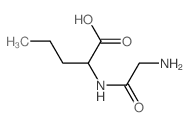 N-甘氨酰-D-正缬氨酸 结构式