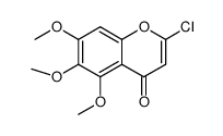 2-氯-5,6,7-三甲氧基-4H-色烯-4-酮 结构式