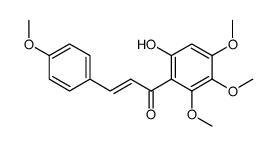 (E)-1-(6-羟基-2,3,4-三甲氧基苯基)-3-(4-甲氧基苯基)-2-丙烯-1-酮 结构式