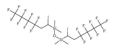 Disiloxane, 1,1,3,3-tetramethyl-1,3-bis(3,3,4,4,5,5,6,6,6-nonafluoro-1-iodohexyl)- 结构式