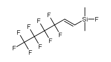 氟二甲基(3,3,4,4,5,5,6,6,6-九氟-1-己烯-1-基)硅烷 结构式