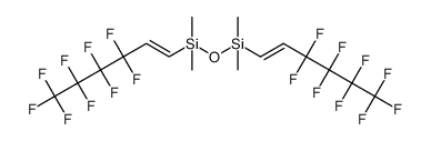 Disiloxane, 1,1,3,3-tetramethyl-1,3-bis(3,3,4,4,5,5,6,6,6-nonafluoro-1-hexen-1-yl)- 结构式