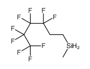 甲基(3,3,4,4,5,5,6,6,6-九氟己基)硅烷 结构式
