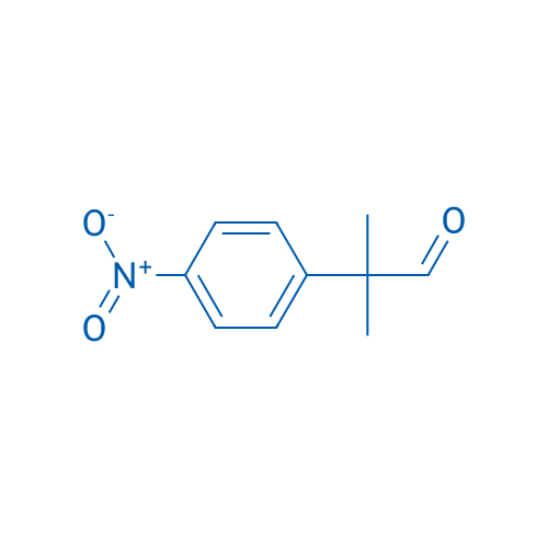 α,α-二甲基-4-硝基苯乙醛 结构式