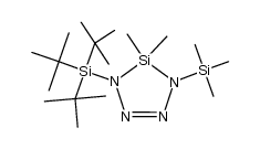 5,5-二甲基-1-(三叔丁基硅基)-4-(三甲基硅基)-1,2,3,4-四氮杂-5-硅杂-2-环戊烯 结构式