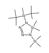 Tetraazasilacyclopent-2-ene, 1-[bis(1,1-dimethylethyl)methylsilyl]-5,5-dimethyl-4-(trimethylsilyl)- 结构式