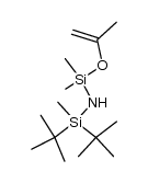 Silanamine, 1,1-bis(1,1-dimethylethyl)-N-[dimethyl[(1-methylethenyl)oxy]silyl]-1-methyl- 结构式