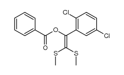 1-(2,5-二氯苯基)-2,2-双(甲硫基)乙烯基苯甲酸酯 结构式