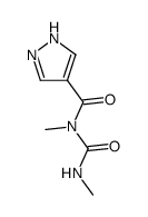 N-甲基-N-(甲基氨基甲酰基)-1H-吡唑-4-甲酰胺 结构式