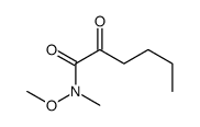 N-甲氧基-N-甲基-2-氧代己酰胺 结构式