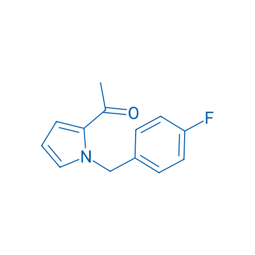 Ethanone, 1-[1-[(4-fluorophenyl)methyl]-1H-pyrrol-2-yl]- 结构式