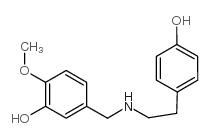 N-(对羟基苯乙基)-N-(3-羟基-4-甲氧基)苄胺 结构式