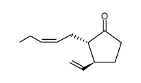 3-乙烯基-2-(2-戊烯基)环戊酮 结构式