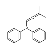 Phosphine, (3-methyl-1,2-butadien-1-yl)diphenyl- 结构式