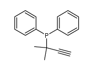 Phosphine, (1,1-dimethyl-2-propyn-1-yl)diphenyl- 结构式
