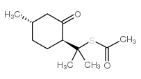 8-ACETYLTHIOMENTHAN-3-ONE 结构式